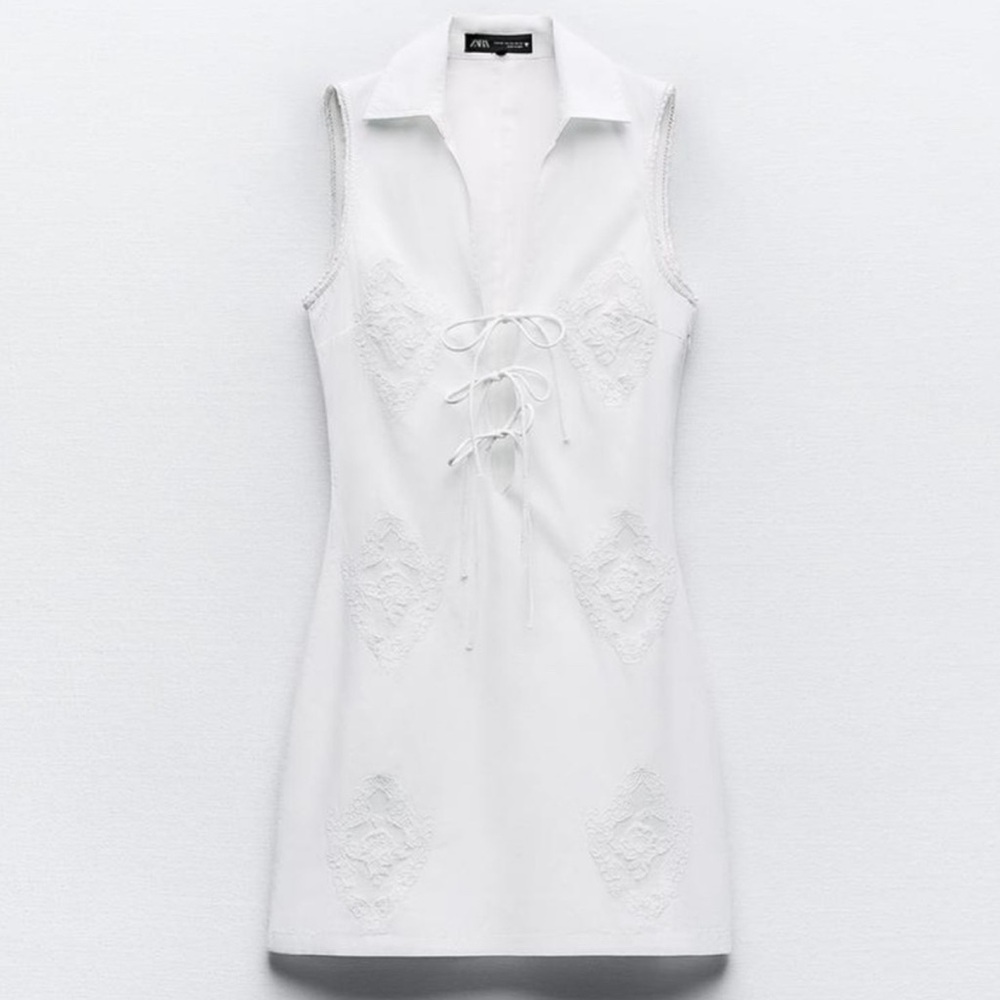 Zara white dress